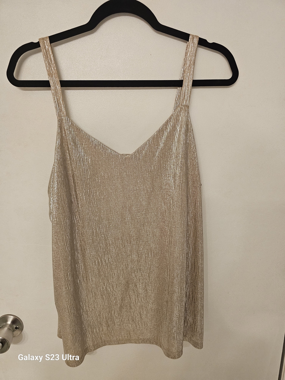 Maurices Gold Shimmer Cami